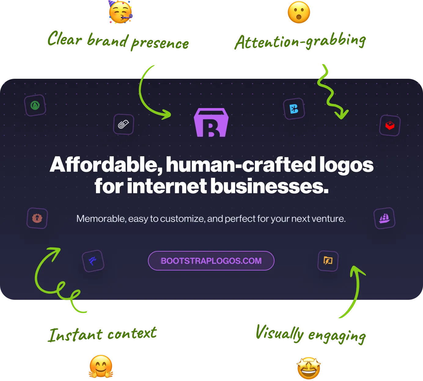 Example custom open graph image for Bootstrap Logos